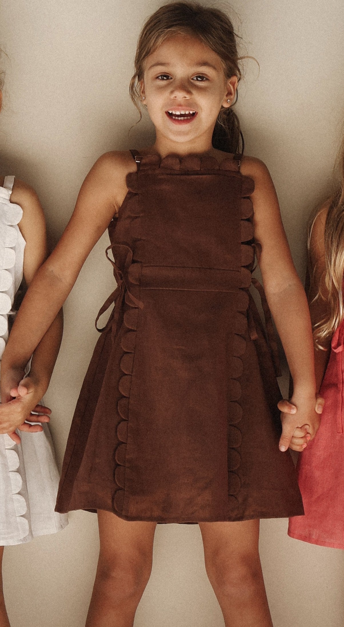 The Freya Linen Dress Brown