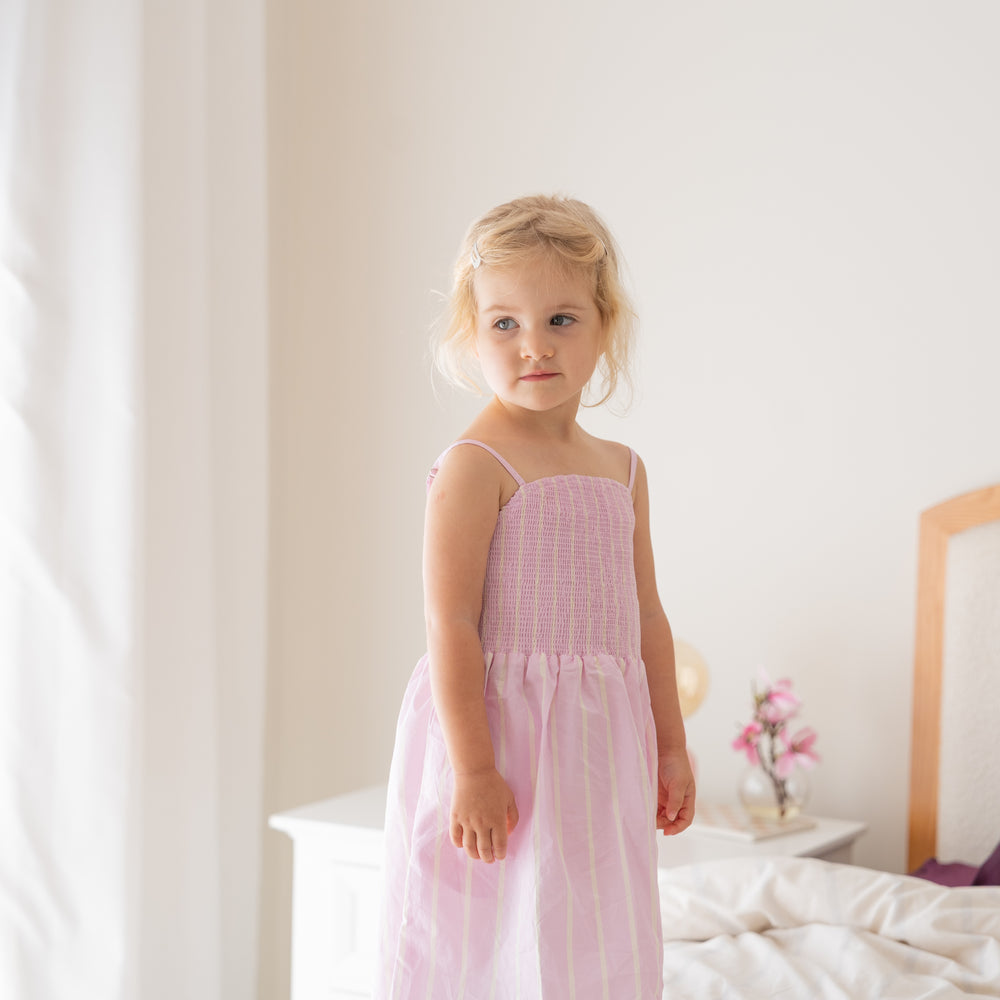 
                  
                    Cleo Stripe Dress Purple
                  
                