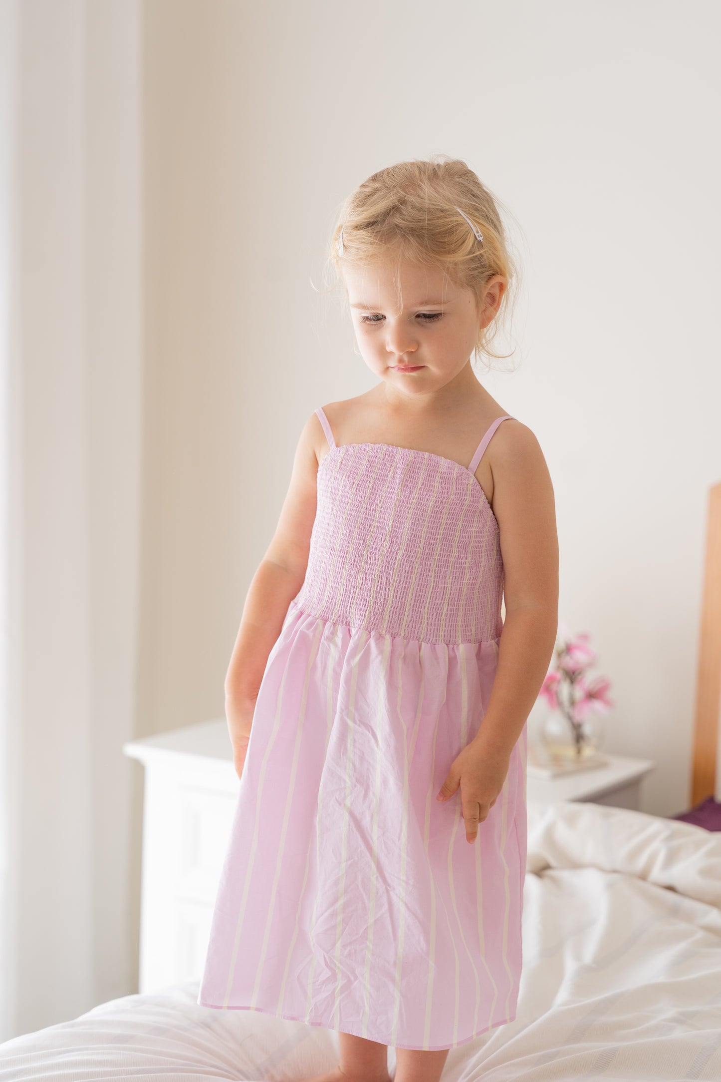 
                  
                    Cleo Stripe Dress Purple
                  
                