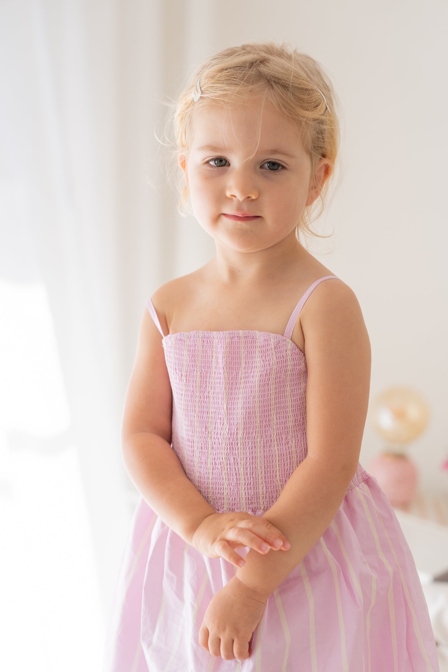 
                  
                    Cleo Stripe Dress Purple
                  
                