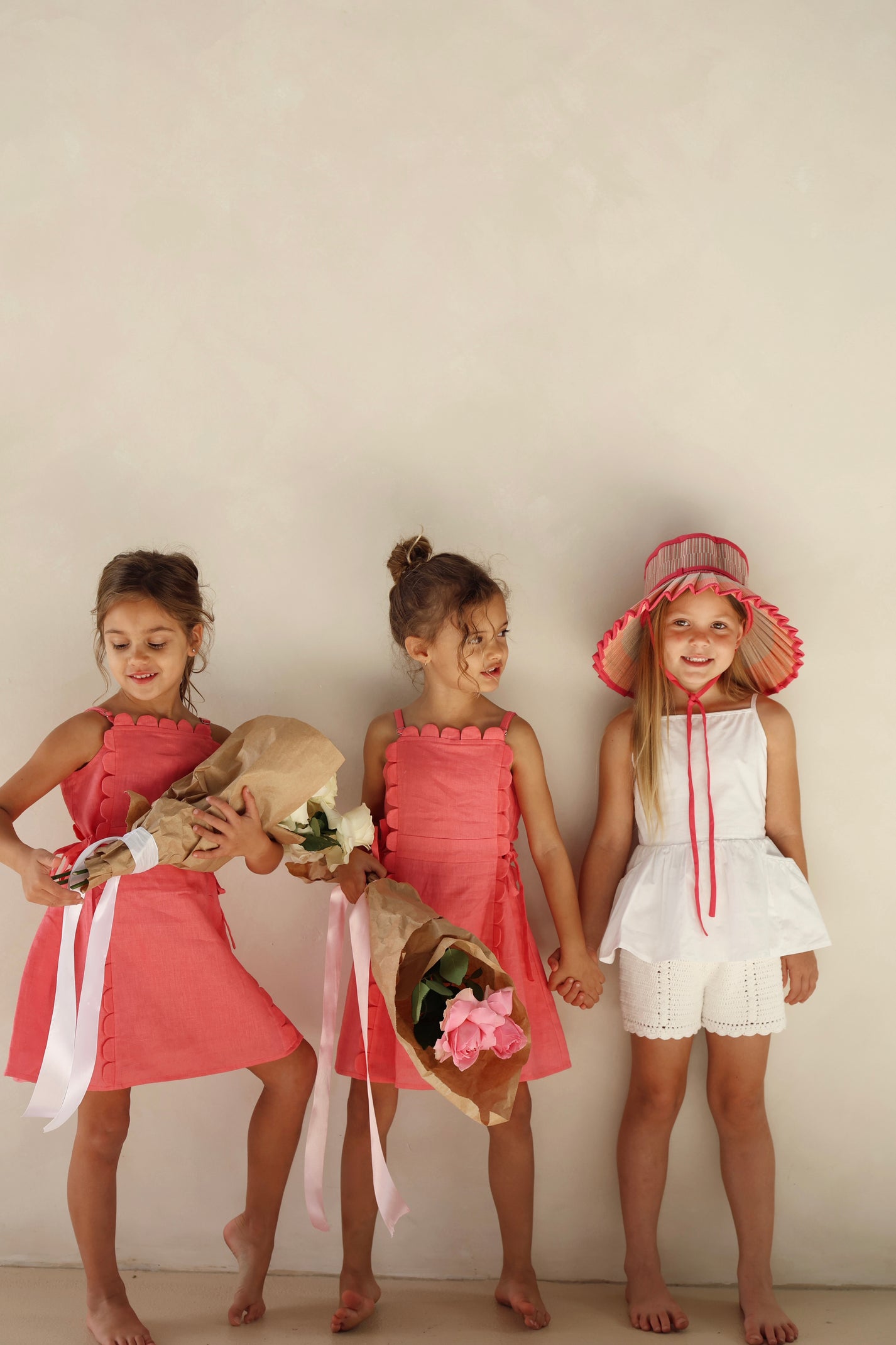 The Freya Linen Dress Pink