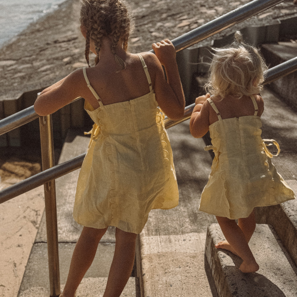 
                  
                    The Freya Linen Dress Yellow
                  
                