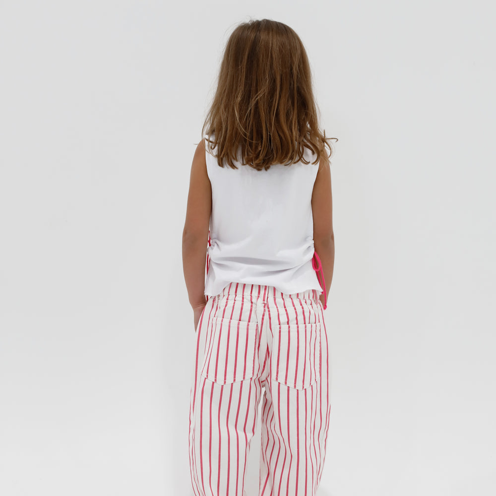 
                  
                    Liv Pink Stripe Denim
                  
                