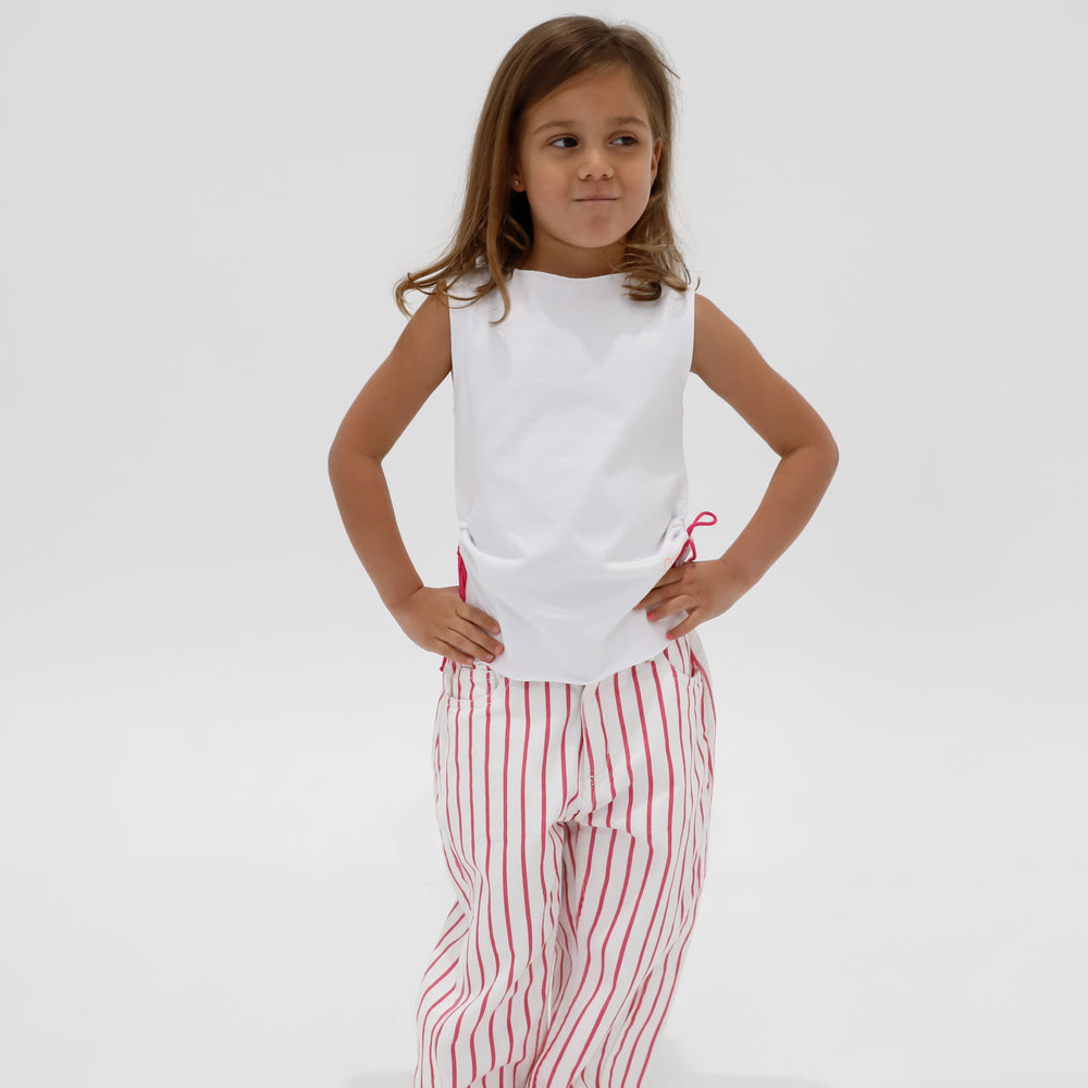 
                  
                    Liv Pink Stripe Denim
                  
                