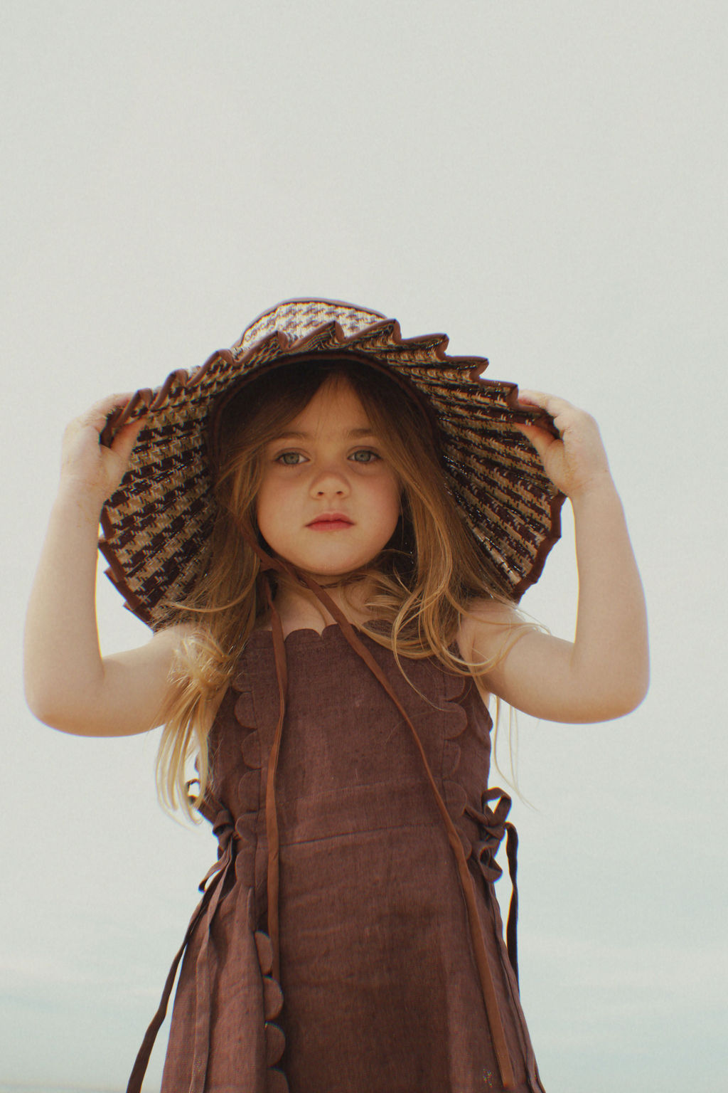 The Freya Linen Dress Brown – VIKA