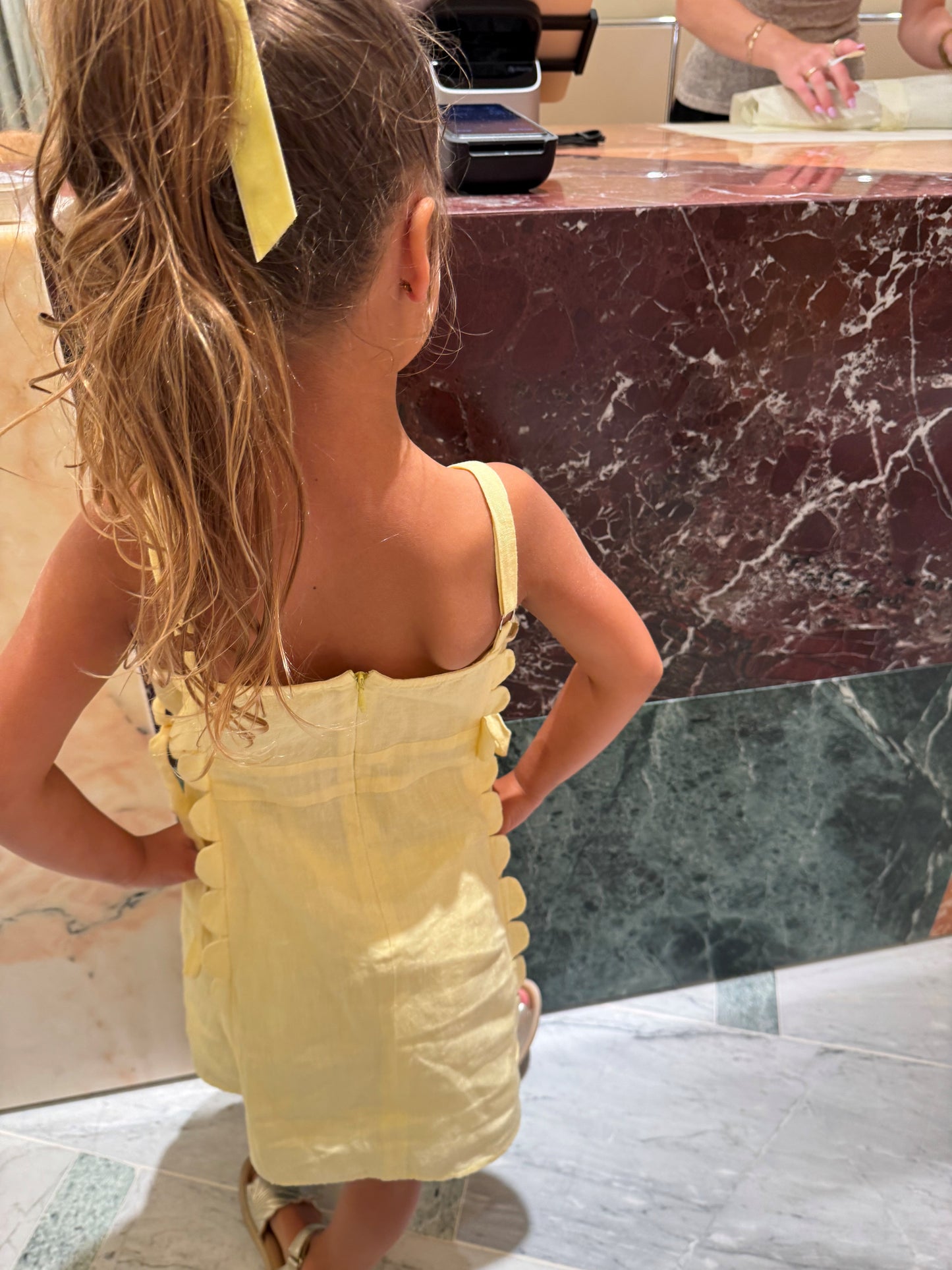 
                  
                    The Freya Linen Dress Yellow
                  
                